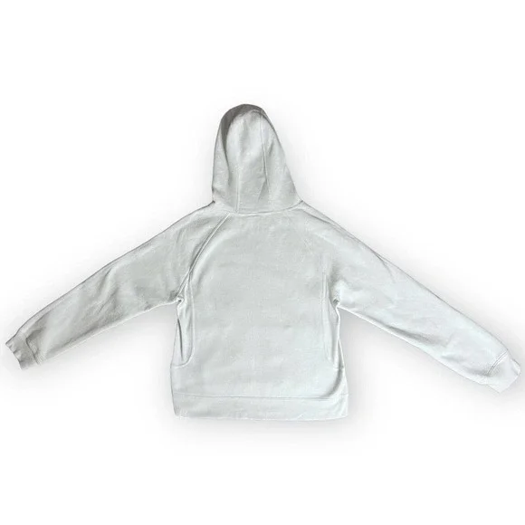 Roots Canada Athletics Women's White & Blue Flocked Graphic Beavers Hoodie Sz S - Picture 2 of 13